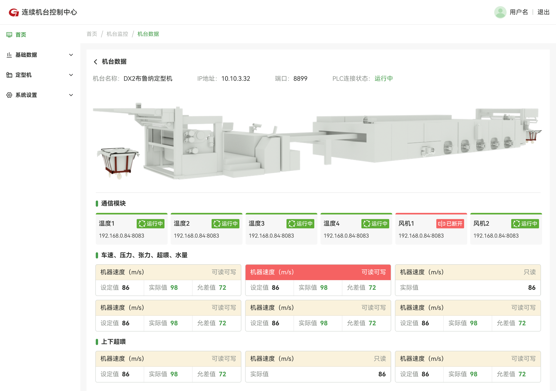 后台管理-机台状态缩略图